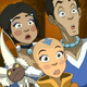 The Ember Island Players from Avatar: The Last Airbender all looked shocked.